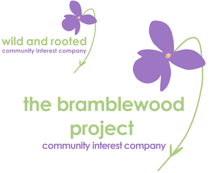 Wild and Rooted and Bramblewood logos together